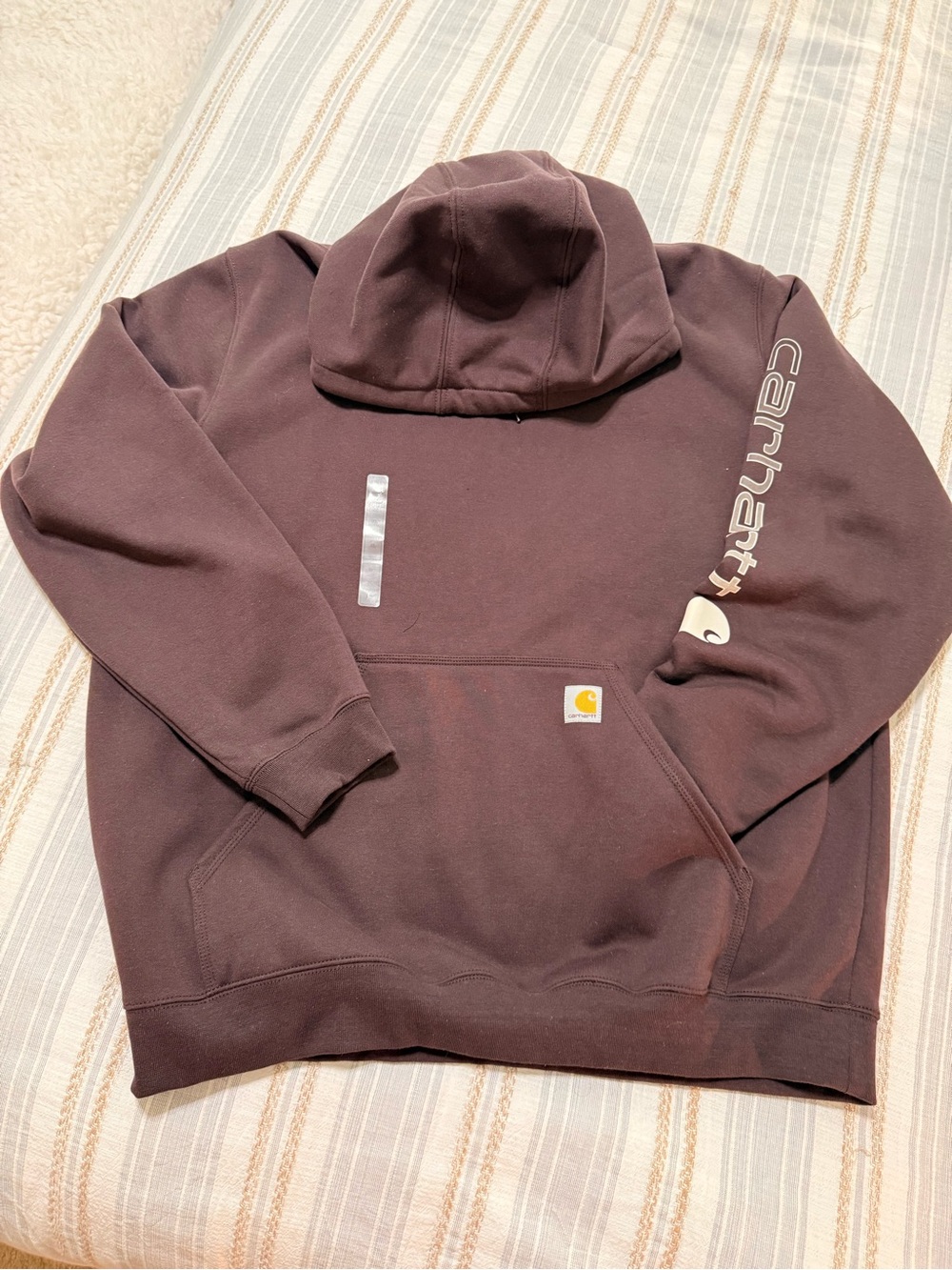 Mens Carhartt Loose Fit Hoodie Sz XL Wine/ burgundy NWT